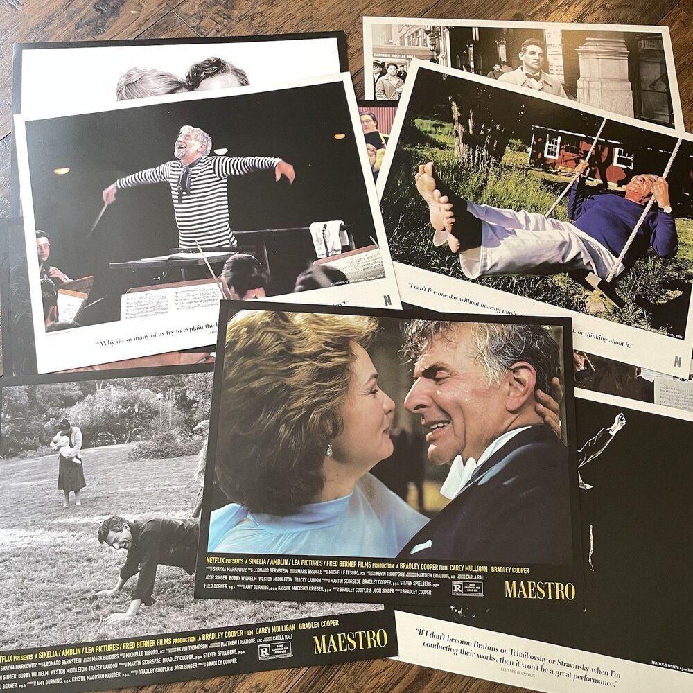 BRADLEY COOPER MAESTRO MOVIE NETFLIX PRODUCTION STILLS & PRESS PHOTOS Bundle